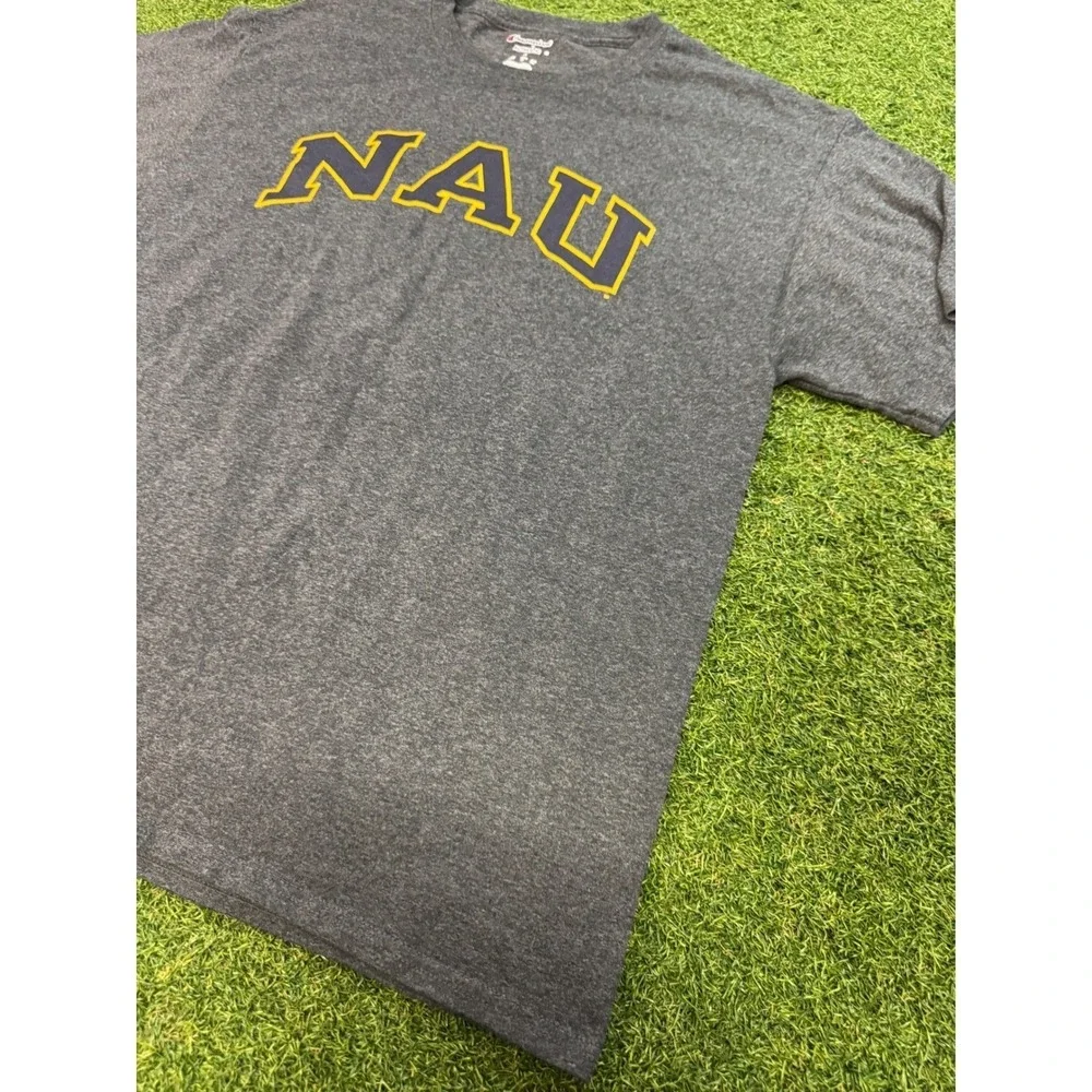 Champion‎ NAU Northern Arizona University T-Shirt Mens Large Gray Heather Tee - Picture 7 of 8
